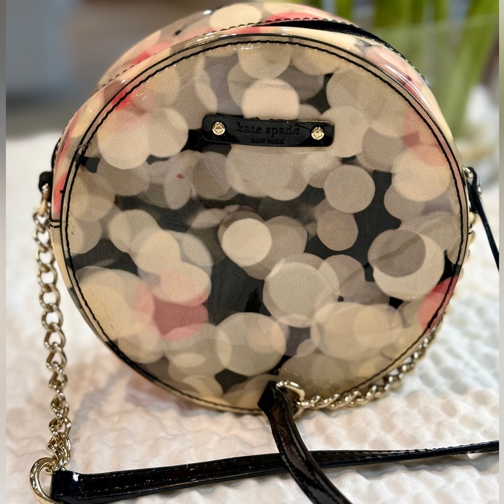 Kate Spade Micha Cherry Terrace Circle Crossbody Bag in Patent Leather Fun!🌟♠️